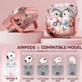 thumbnail image 2 of Funda Inesore Floral Cute para AirPods 4 con cierre de seguridad y kit de limpieza, 2 of 8