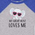 thumbnail image 4 of Inktastic Elephant My Great Aunt Loves Me Boys or Girls Baby Bodysuit, 4 of 5