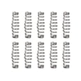 thumbnail image 4 of LEFU for Stainless Steel Fish Hook Spring Bait Feeder Lure Trap Accessories 100pcs Set for Fishing Tackle, Small Size Simple Design, Effective Escape Prevention (Silver, S/M/L), 4 of 10