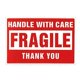 thumbnail image 4 of SZTXJ 2 x 3 inch Fragile Stickers Handle with Care Warning Packaging Shipping Label (1 Roll, 500 Labels) - Permanent Adhesive, 4 of 5