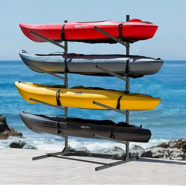 Kayak Storage Rack,Heavy Duty Steel Adjustable Freestanding Kayak ...