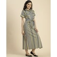 thumbnail image 3 of Moomaya Short Sleeve Spread Collar Cotton Dress - Women's Trendy Shirt Dress, 3 of 9