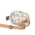 thumbnail image 2 of Crossbody Belt Bag Marble Modern Geometric Flowers Abstract Fashion Belt Bag Small Cross Body Bags for Women Casual Waist Packs with Adjustable Strap Waterproof Belt Bag for Workout Running Travelling, 2 of 7