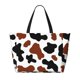 thumbnail image 2 of Fotbe Brown Black Cow Bolsa de Viaje para Playa - Resistente al Agua, Bolsa Tote de Gran Capacidad y Ligera con 7 Bolsillos para Mujeres y Hombres, 2 of 7