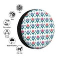 thumbnail image 4 of Pofeuu Tulips Flowers Print Spare Tire Wheel Cover for Car Truck SUV Camper Universal Fit Spare Tire Cover RV Spare Tire Covers-14 inch, 4 of 6