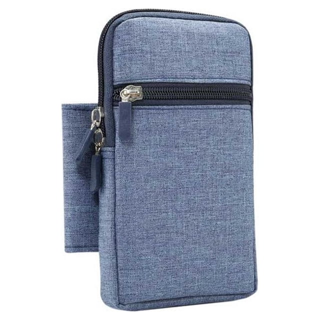 6.3-inch Cellphone Waist Pouch Detachable Solid Color Protective Smart Phone Storage Bag Pack Accessories