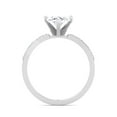 thumbnail image 3 of Fiji - Moissanite Marquise Cut Lab Diamond Engagement Ring with Sidestones, 3 of 4