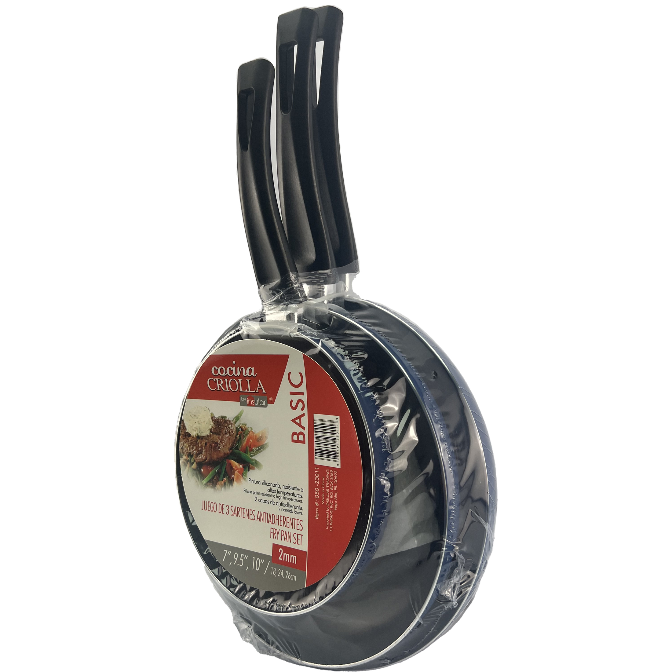 Cocina Criolla Frypan Set, 3 Piece