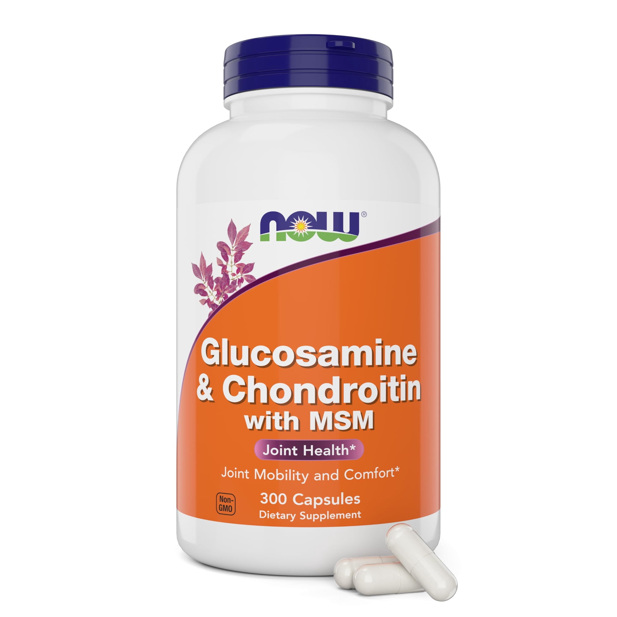 Now Glucosamine & Chondroitin with MSM, 300 Capsules