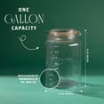 thumbnail image 2 of kitchentoolz 1 Gallon Glass Mason Storage Jars with Airtight Lids & Measurment Marks, Super Wide Mouth Canning Jars with Large Capacity for Pickles,, 2 of 7