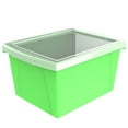 thumbnail image 4 of Storex 4 Gallon &15 L Classroom Storage Bin+ Lid/ Green (6 units/pack), 4 of 7