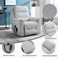 thumbnail image 3 of Sesslife Power Lift Recliner Chair for Elderly, Lift Chair Recliners with Massage and Heat, Reclining Mechanism Electric Sofa with 2 Cup Holders and Side Pockets for Living Room, Light Gray, 3 of 8