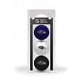 thumbnail image 1 of Pelotas de golf de tamaño reglamentario del equipo NFL Baltimore Ravens, paquete de 3, impresión en color completo y resistente, 30205, 1 of 1