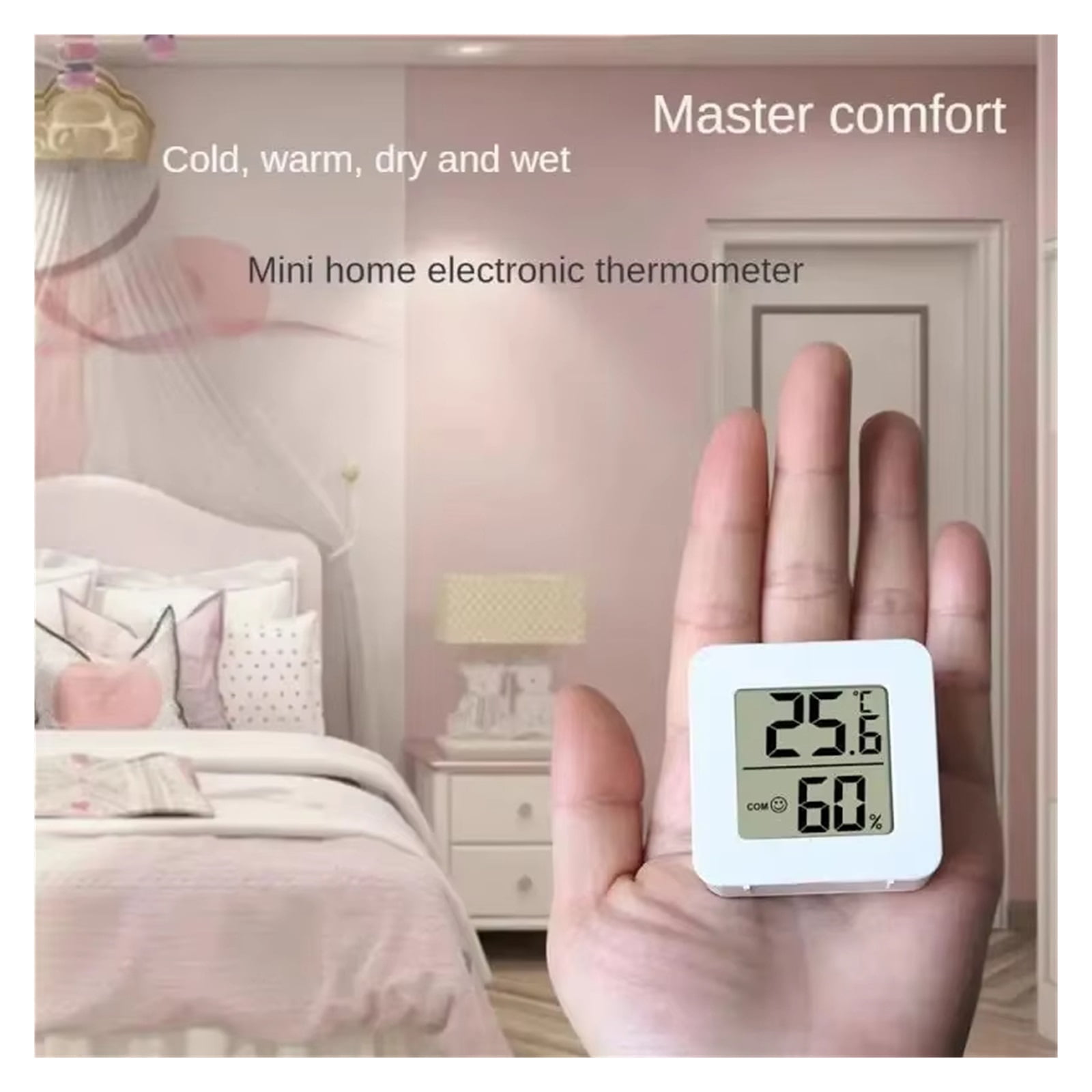 Digital Thermometer Hygrometer Indoor Mini Temperature LCD Electronic Monitor Outdoor Room ,Simple Operation