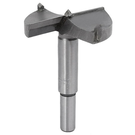 - 53mm Dia Carbide Tip Round Shank Wood Cutting Hole Saw Hinge Boring Drill Bit