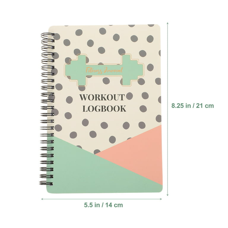 Fitness Planning Notebook Exercise Journal Decorative Workout Journal Fitness Agenda Notepad, Size: 23x15x4CM