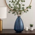 thumbnail image 4 of Round Silhouette Glass Vase for Living Room and Home Decor - Decorative Flower Vase for Mantel, Bedroom, or Office Display - House Accent for Entryway Table Decor or Window Sill - 15", Blue, 4 of 14