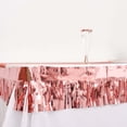 thumbnail image 6 of Efavormart 16ft Metallic Blush/Rose Gold Foil Tassel Fringe Backdrop Banner, Tinsel Garland Decor, 6 of 11