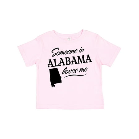 

Inktastic Someone in Alabama Loves Me Gift Toddler Boy or Toddler Girl T-Shirt