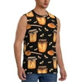 thumbnail image 2 of Balery Bee and Honey Men's Sleeveless Muscle Shirts Workout Tank Top, Moisture Wicking, Odor Protection-Large, 2 of 8