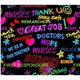 thumbnail image 2 of Sykel Enterprises Black Thank you to our Heroes 100% Cotton Fabric sold by the yard, 2 of 2