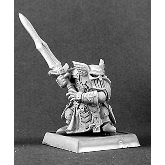 Reaper Miniatures Logrim, Dwarf Captain #14304 Dwarves Unpainted RPG Mini Figure