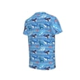 thumbnail image 5 of Honeii Blue Fish Print Kids Boy T-Shirt,Breathable Round Neck Tee,Stylish Summer Tee for Boys, for Outdoor Activities and Casual Wear, 5 of 7