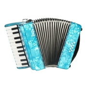 22-Key 8 Bass Piano Accordion with Straps Gloves Cleaning Cloth Educational Music Instrument for Students Beginners Childern