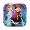 7" Frozen Square Paper Party Plate, 8ct