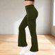 thumbnail image 4 of Pincandy Women's Solid Color High Waist Flared Yoga Pants - with Pockets, Casual Fit for Yoga & Daily Wear, 4 of 7