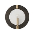 thumbnail image 5 of 1 Light Wall Sconce In Industrial Style-12 Inches Tall And 12 Inches Wide-White Wash/Matte Brass Finish Capital Lighting 647311Ws, 5 of 7