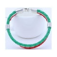 thumbnail image 3 of CRAFTHROU 1Pack Punk Style Flag Bracelet Handmade for Sports Fans with and Alloy for Soccer Events, 3 of 7