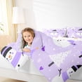 thumbnail image 4 of Manfei Winter Purple Snowman Bedding Comforter Set, Merry Christmas Twin Comforter Sets, Teens Boys Girls Kids Reversible Bedding Set, Ultra Soft Home Decor, 2pcs, 4 of 8