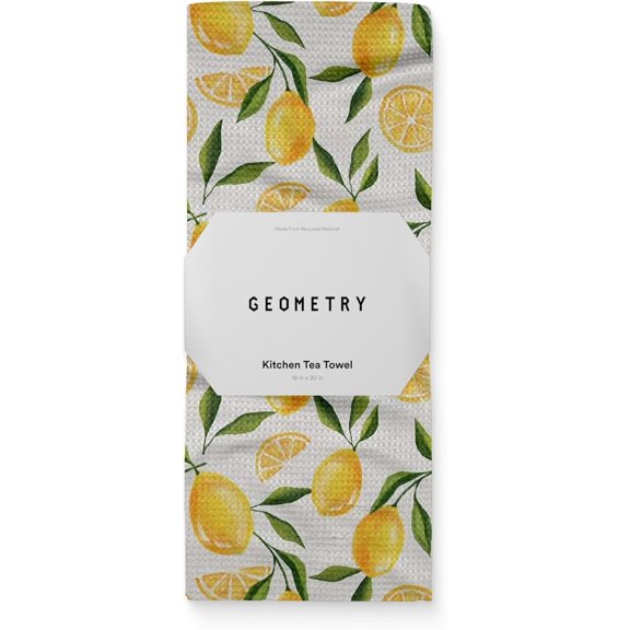 Spring Kitchen Towels - Quick Dry Microfiber Cloth Spring & Summer Dish Towels for Kitchen Drying - Premium Quick Dry Towel - Lemon Delight, 18" x 30" - 1-Pack