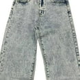 thumbnail image 3 of Women's High Waisted Knot Embroidered Denim Jeans Relaxed Fit, Straight Leg, Comfortable Denim for Casual Outings, 3 of 6