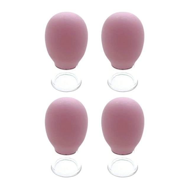 Juego de 4 ventosas faciales de silicona para ventosas corporales personales para rostro, cuello y espalda, uso diario para mujeres y hombres. Rosa