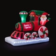 thumbnail image 5 of Mr. Christmas 6 ft. Outdoor Lit Inflatable - Santa's Express Train, 5 of 6