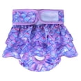 thumbnail image 1 of Washable Dog Diapers, Highly Absorbent Dog Diapers for Female Dogs, Dog Dresses for Dogs in Heat, Period, Incontinence, or Excitable Urination (Medium, Purple Mermaid, 1 of 9