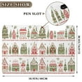 thumbnail image 3 of FORMRS A4 Clipboard Folder with Pen Holder Horizontal Foldable School Office Binder, Red Christmas House, 3 of 9