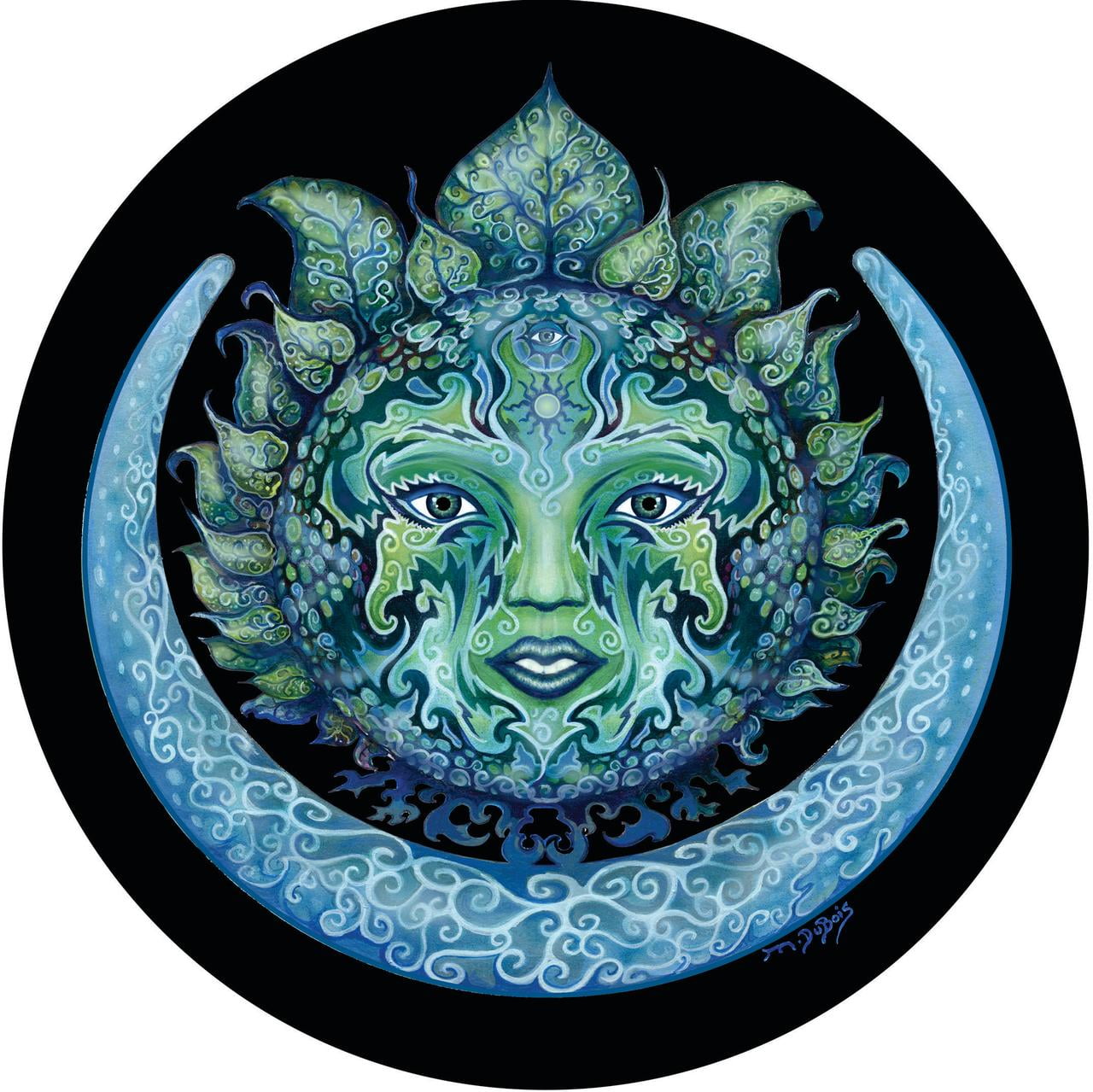 Tire Cover Central Green Woman Celtic, Blue And Green Outdoor Rug 5 215 70r16