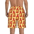 thumbnail image 3 of Yiaed Hot Chili Print Men's Swim Trunks with Lining Quick Dry Sports Shorts Beach Shorts Boardshorts-Medium, 3 of 5