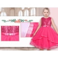 thumbnail image 5 of Sunny Fashion Flower Girls Dress Hot Pink Sparkle Sequin Bridesmaid Pageant Birthday 12 Years, 5 of 10