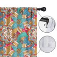 thumbnail image 4 of Blackout Kids Curtains,Multicolor Ethnic Floral Pattern Childrens Insulated Curtains Set Of 2,Bedroom Essentials,Toddler Room Decor 42x54in(106x137cm), 4 of 5