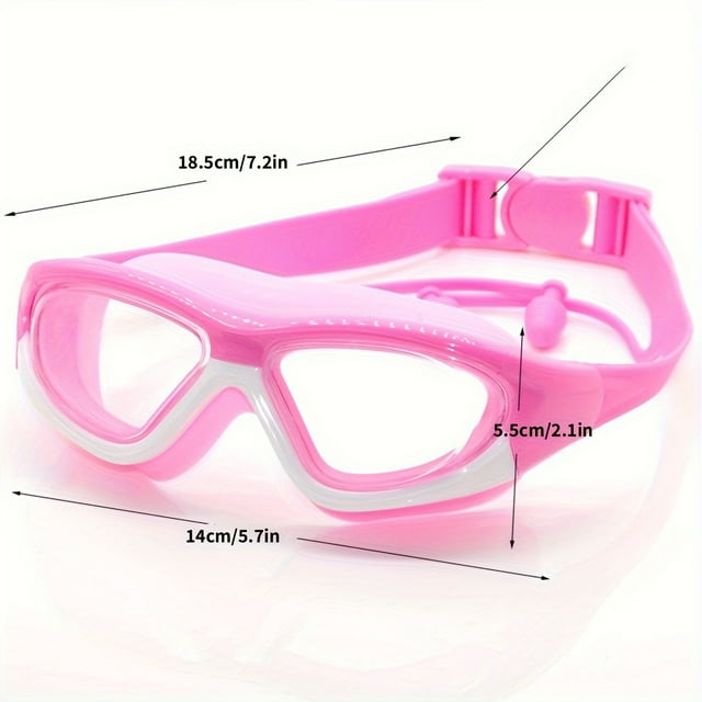 1pc Children's Swimming Goggles, Anti-fog Large Frame Swimming Glasses