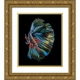 thumbnail image 1 of Halil, Andi 26x30 Gold Ornate Wood Framed with Double Matting Museum Art Print Titled - The  Betta Fish, 1 of 4
