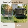 thumbnail image 4 of 14FT Round Trampoline Shade Cover, 90% Sunblock Net Canopy with 16 Ropes, Easy to Install Polyester Outdoor Trampoline Tent Protects from Sun and Leaves, 4 of 6