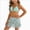 Mint Green, variant on Teen Girls 3 Piece Triangle Bikini Sets with Sheer Mesh Cover up Skirt Spaghetti Strap Stylish Bathing Suit for Beach (Blue,13-14 Y)