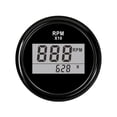 thumbnail image 1 of 52mm Digital Tachometer 0-9990 RPM LCD Display Engine Hour Meter Gauge With Red Backlight 9-32V Fit Boat Car Truck Motorcycle, 1 of 6