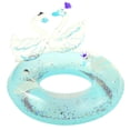 thumbnail image 1 of Jinsinto Bouée de Natation Gonflable Scintillante en Forme de Cygne Verte 60 cm, 1 of 5