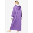 thumbnail image 2 of Dreams & Co. Plus Size Sherpa-Lined Long Hooded Robe, 2 of 6